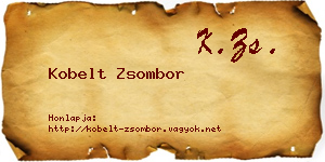 Kobelt Zsombor névjegykártya